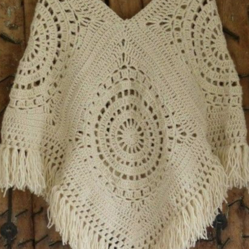 Crochet off-White Shawl