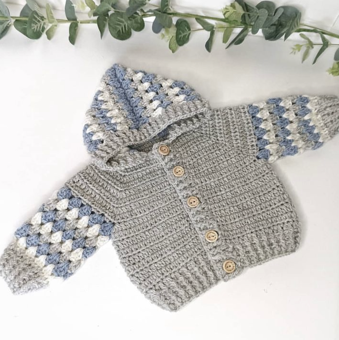 Handmade Crocheted hoodie for Girls and Boys - Image 5