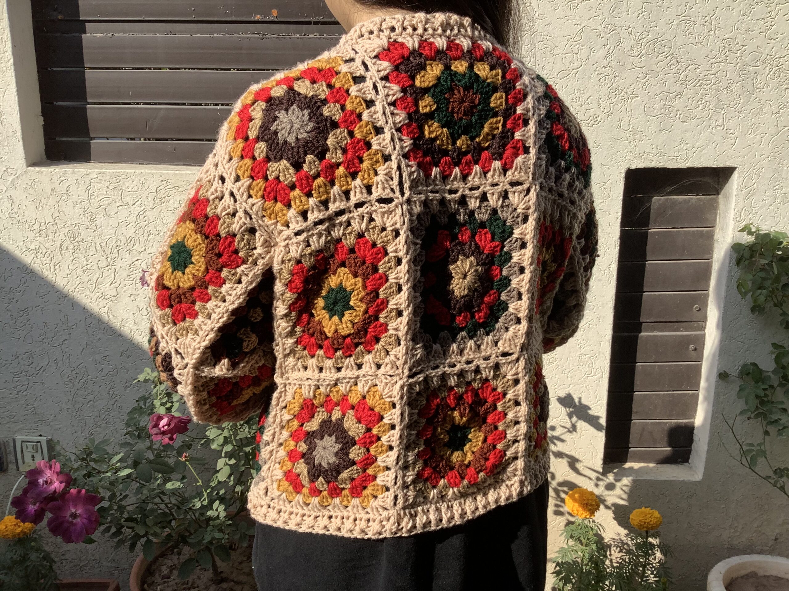 Cozy Creations: Handmade Granny Square Jacket Collection - Image 4