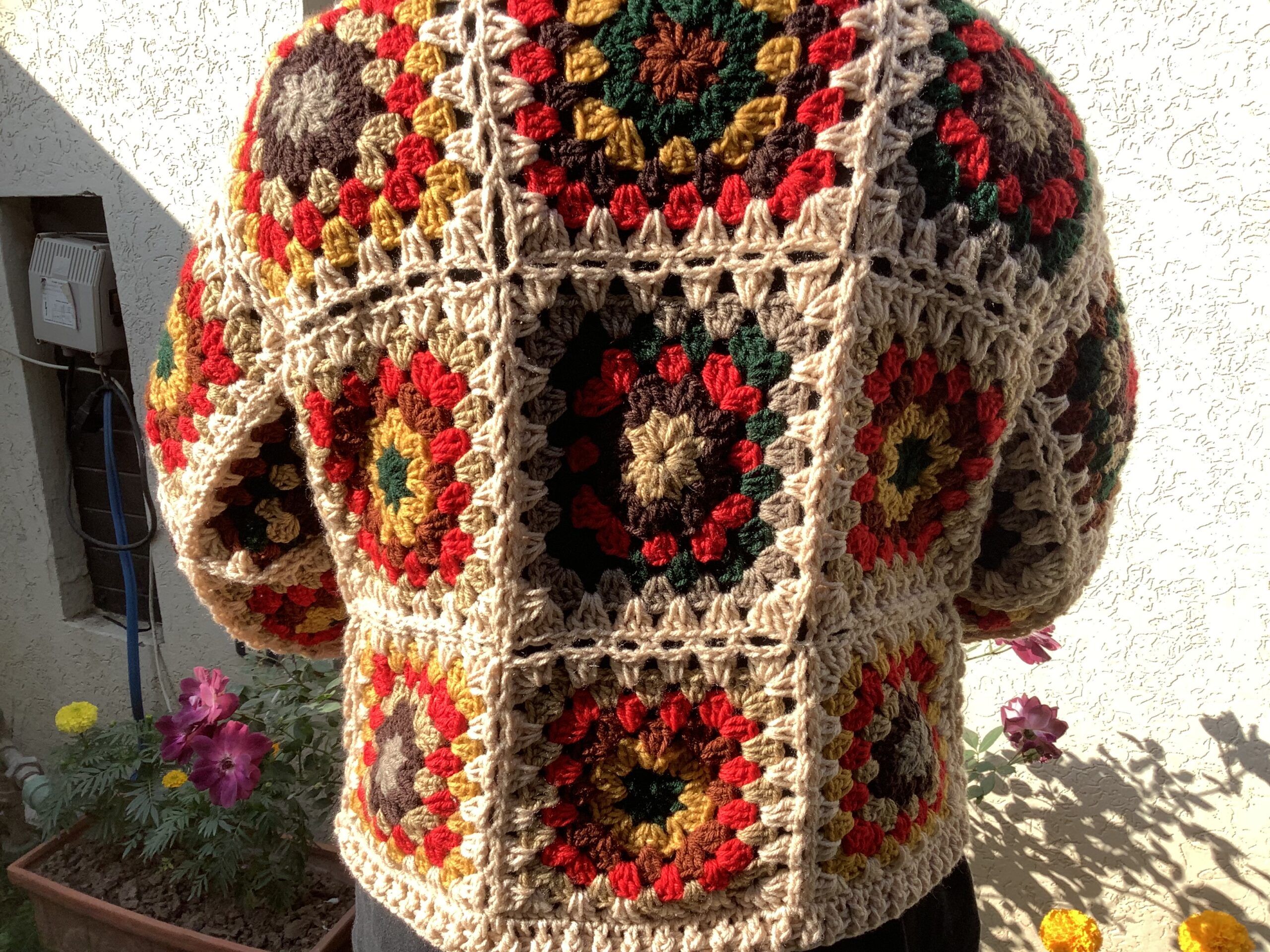 Cozy Creations: Handmade Granny Square Jacket Collection - Image 3
