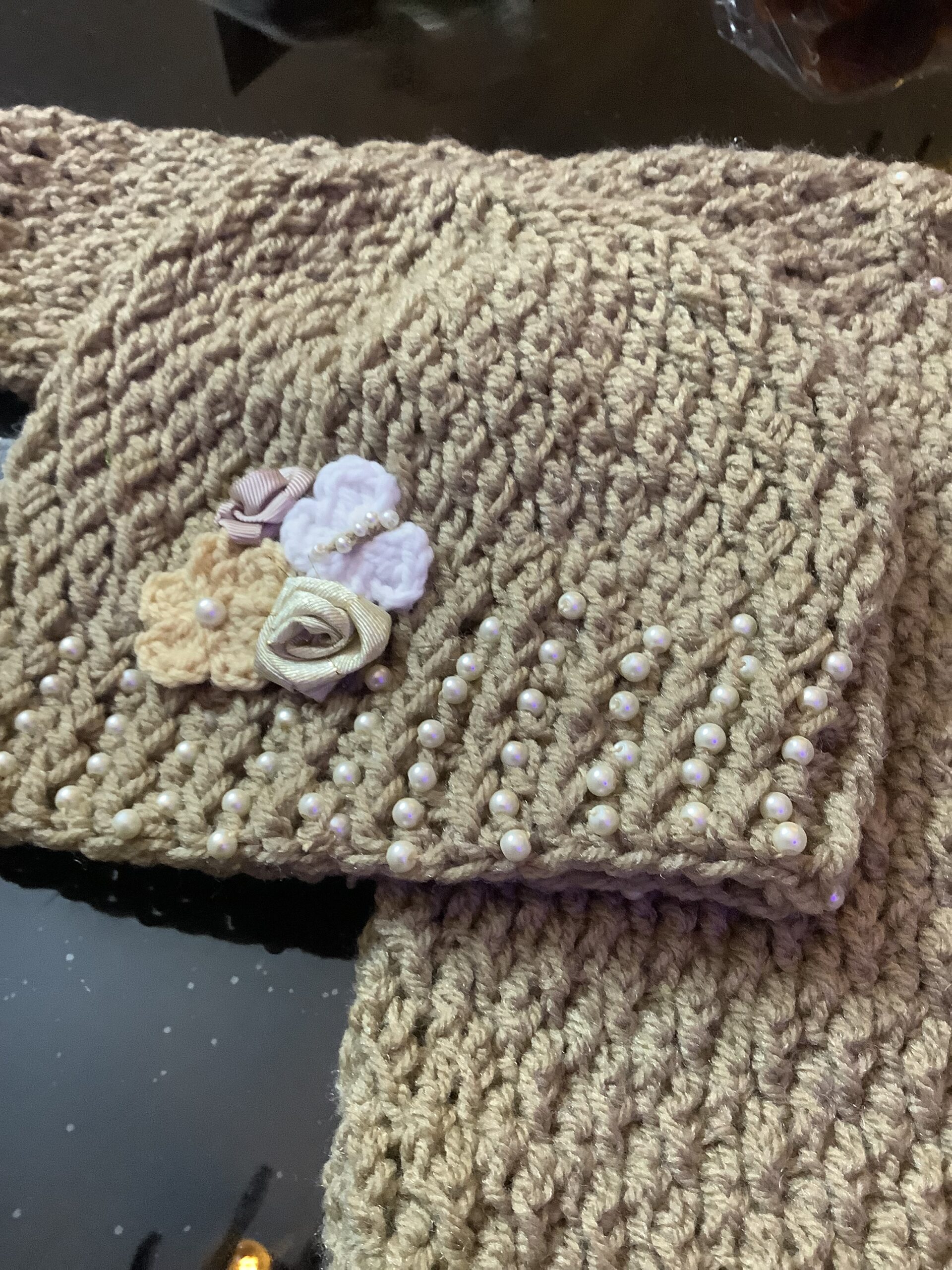 Crochet Sweater Beaded Bliss Ensemble - Image 5