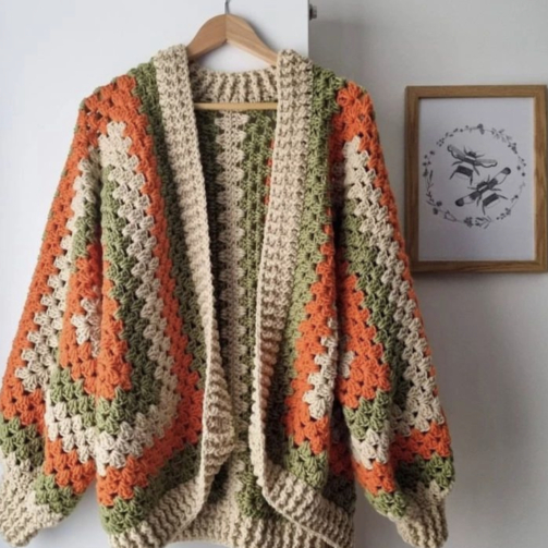 Cardigan for ladies Orange