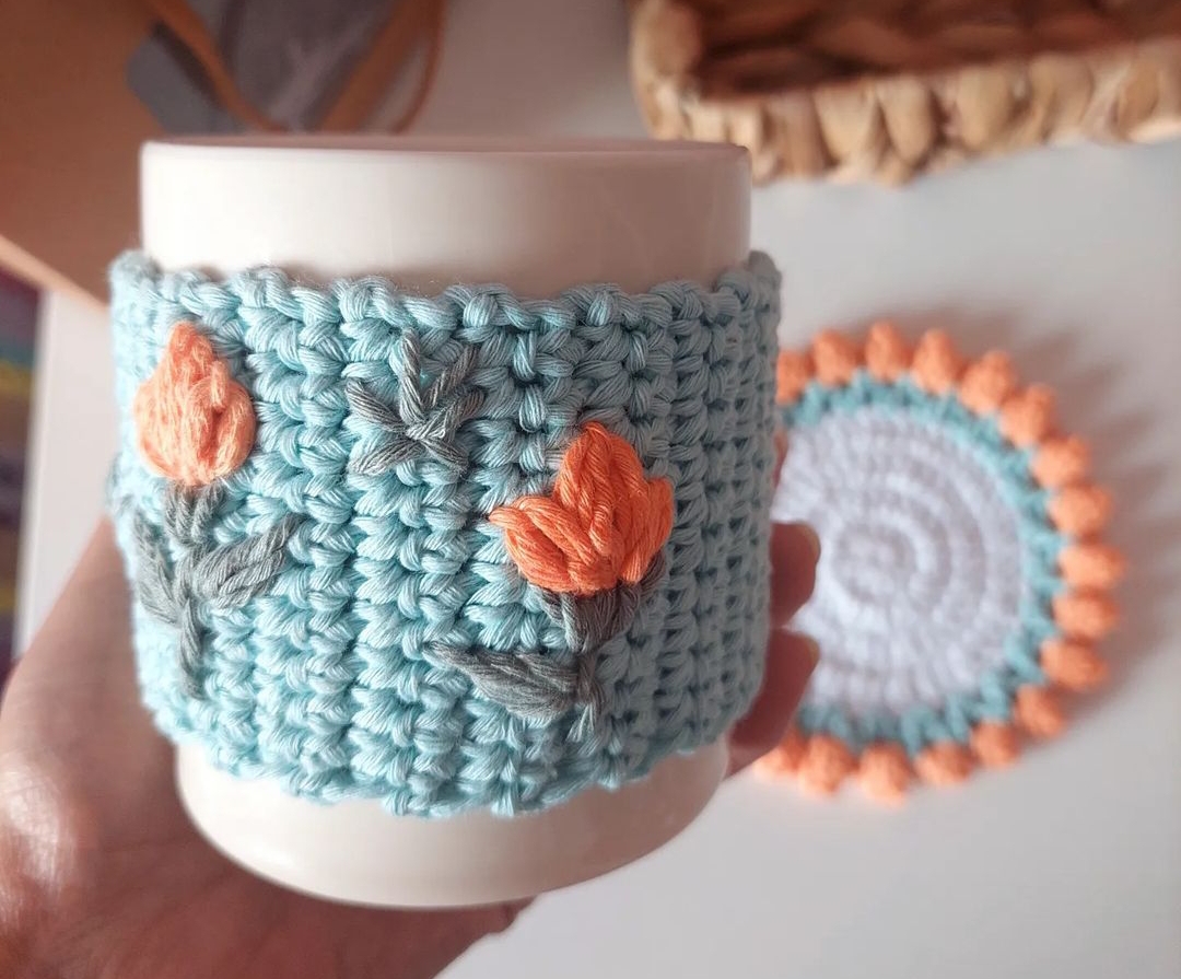 Mug Cover / Mug Warmer with Coaster - Image 3